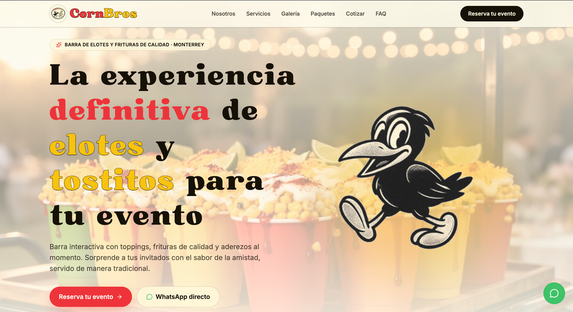 CornBros — Event Food Service Website